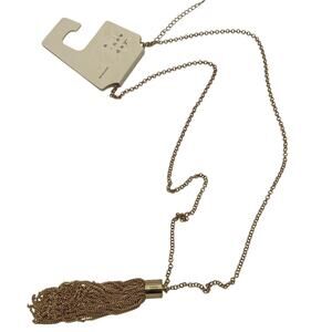 A New Day Women's Gold Chain Tassel Necklace - NWT